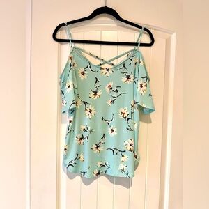 Kaileigh Valette back detail cold shoulder top